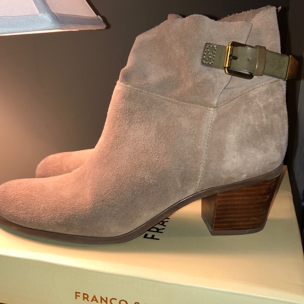 Suede booties